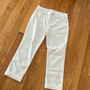Chico’s cropped white Jean